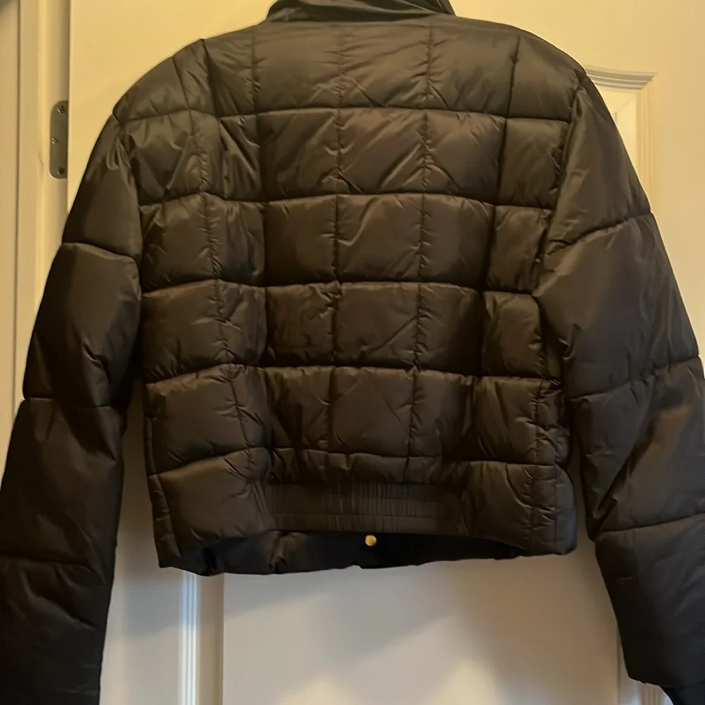 J. Crew black puffer jacket size small - Picture 3 of 3
